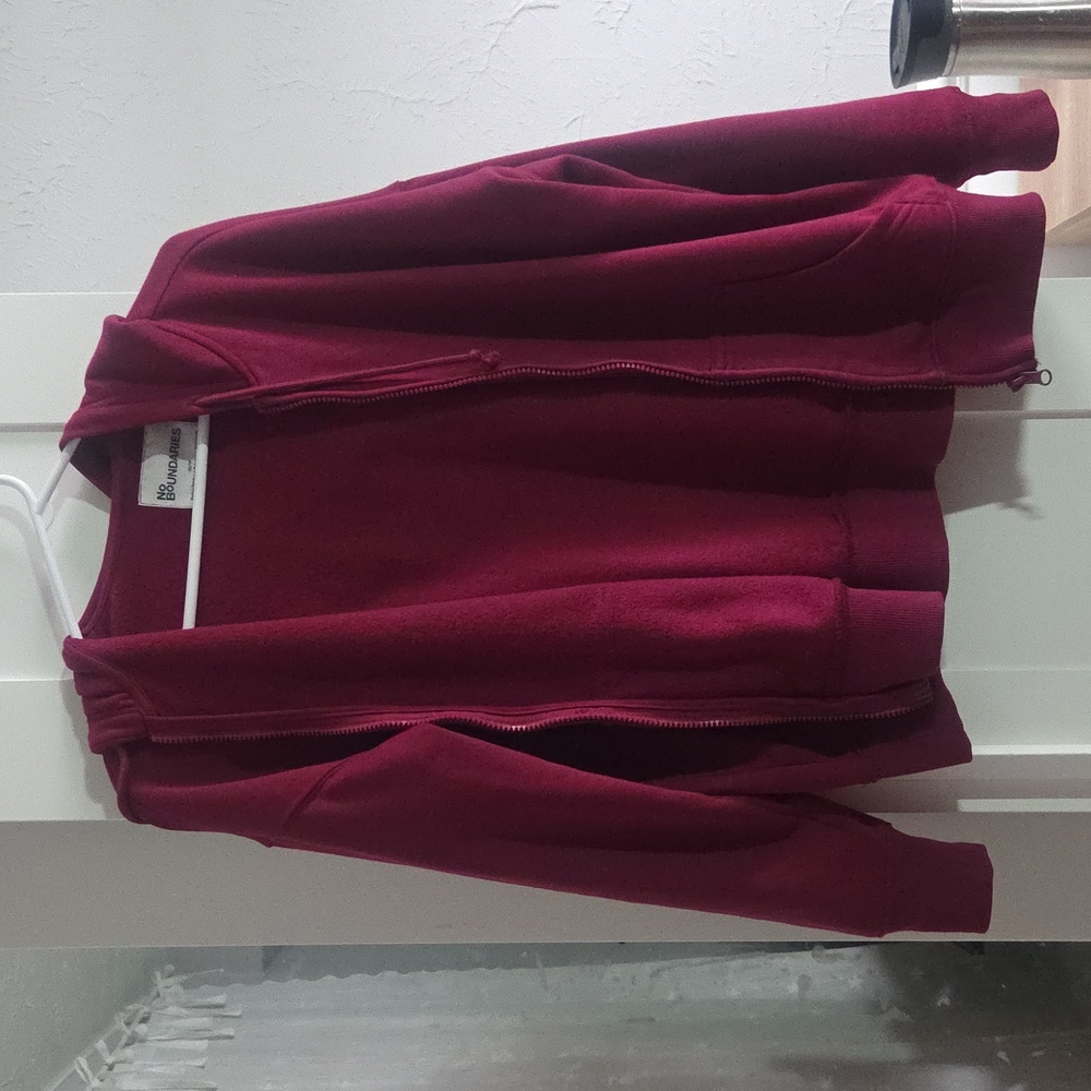 Magenta Zip-Up Hoodie